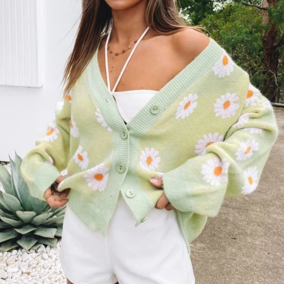 princess polly flower cardigan